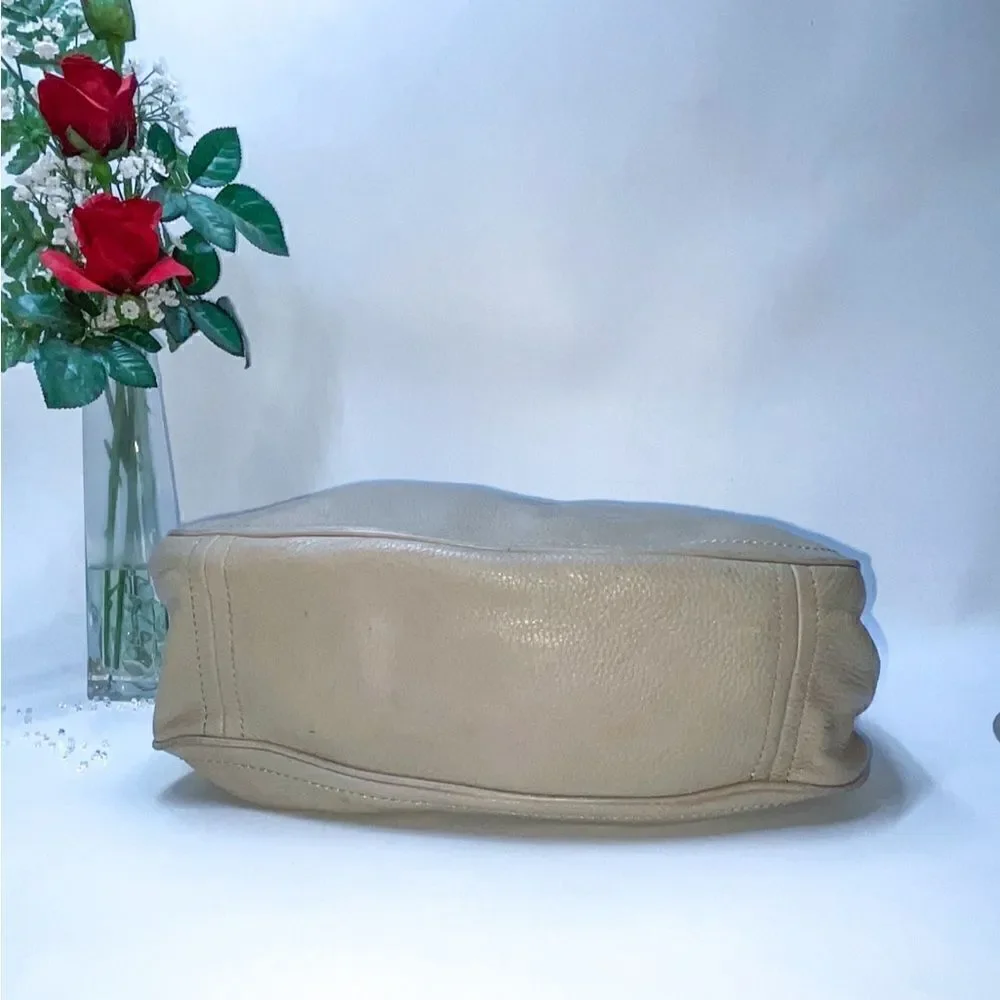 Kate Spade Leather Hobo Bag Gray Large